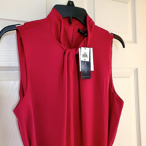 Banana Republic Satin Twist-Neck Midi Dress - Picture 5 of 8